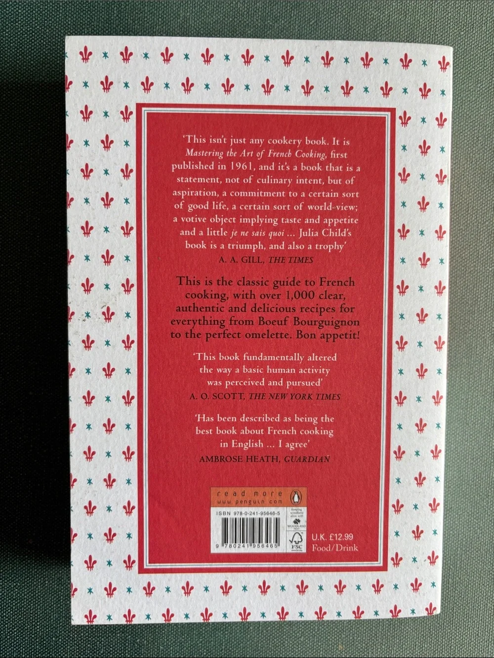 Mastering the Art of French Cooking Volume One by Julia Child + Simone Beck 2010